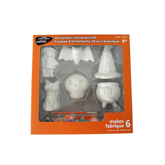 Michaels, Color Your Own Witchy Ceramic Ornaments Kit by Creatology™ – Category: Kids Halloween Crafts
